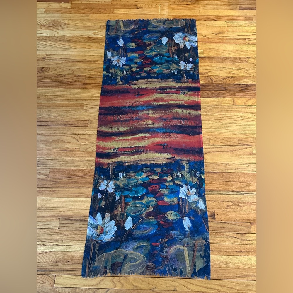 Abstract Multicolor Long Scarf